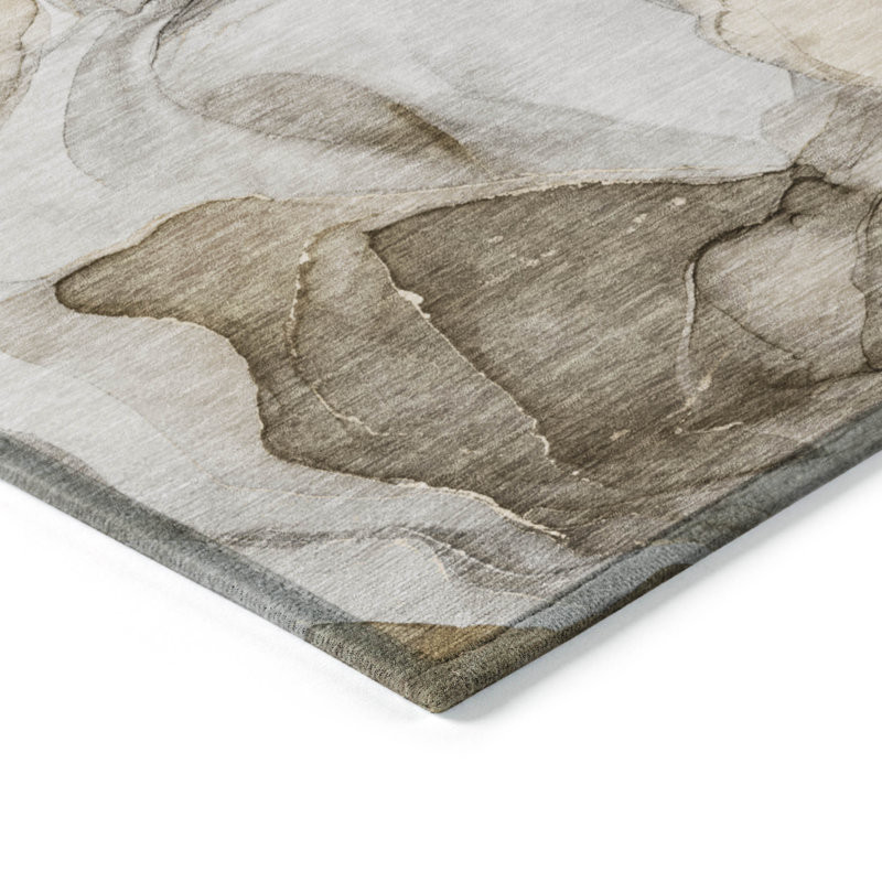 Tapis intérieur / extérieur Alfonzo avec envers antidérapant, Rectangle 2 pi 6 po x 3 pi 10 po