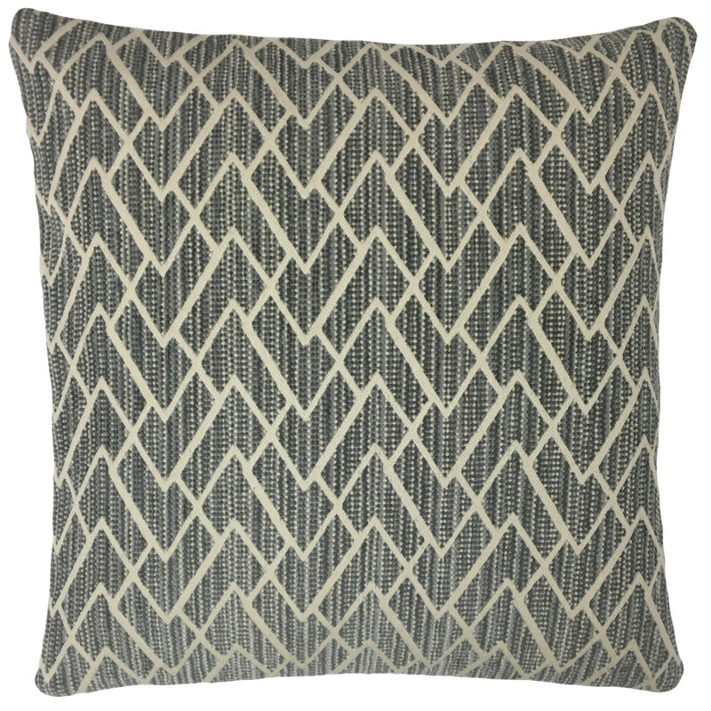 Coussin décoratif géométrique , 20 po X 20 po, Gris