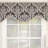 Damore Damask Cotton Blend Scalloped 50'' W Window Valance in Ivory