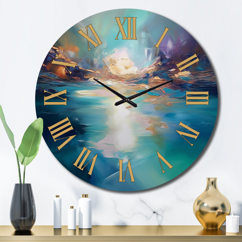 Horloge murale Lake Lake Serenity, Grand