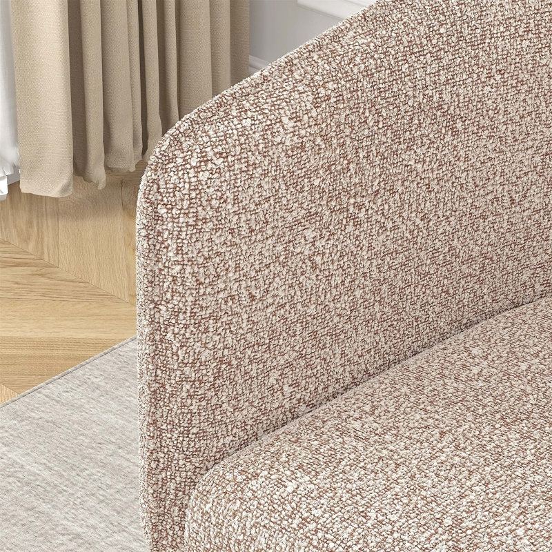 Chaise de charme charmante et moderne avec une utilisation polyvalente et un confort supérieur, Tissu kaki