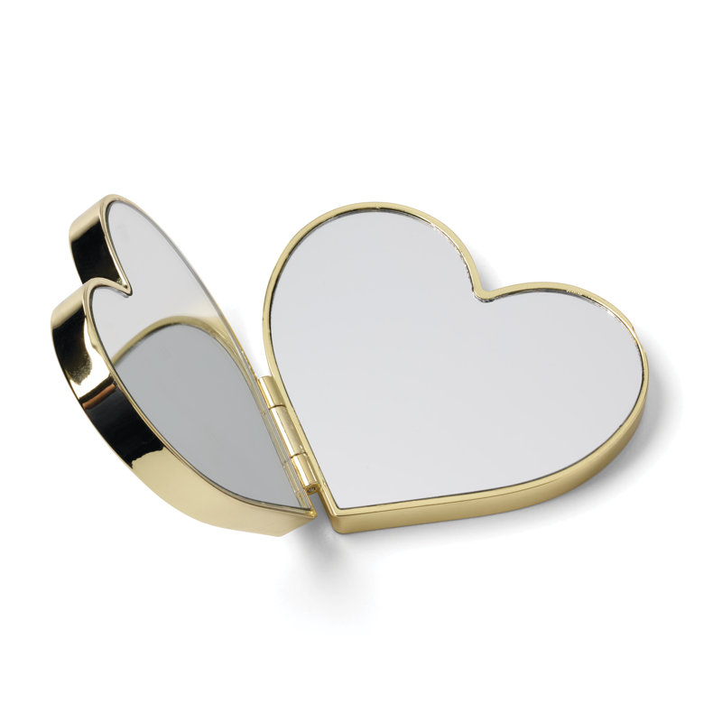 Happily Ever After Heart Stainless Steel Mirror