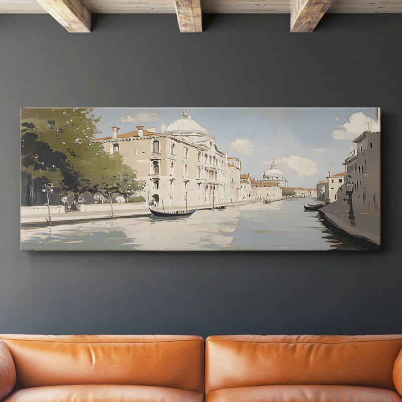 Série paysage - CXC III - Toile tendue avec châssis - Prêt à être accroché, H 16 po x l 40 po