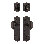 Nostalgic Warehouse Meadows Entry Set with Homestead Knob