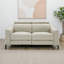 Causeuse inclinable en cuir véritable Anisia-400922576