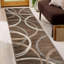 Tapis brun / gris / crème à motif abstrait Devonshire-779976599