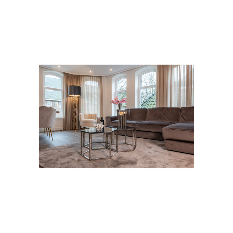 Pippa Upholstered Dining Chair, Gold, Khaki