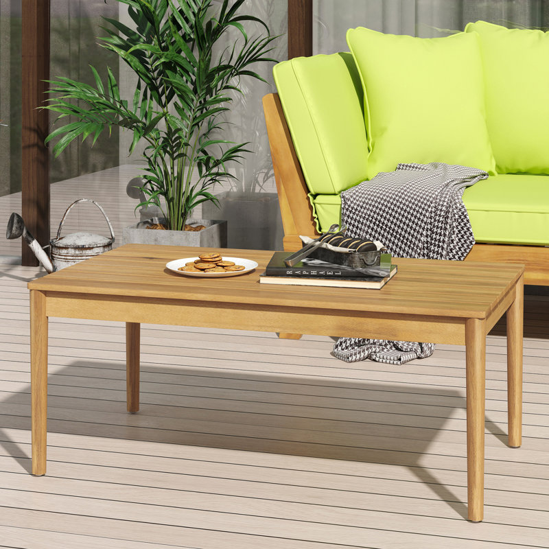 Rustic Design Outdoor Coffee Table, Patio Table