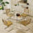 5-Piece Round Glass Top Dining Set-2083640118-2083640115