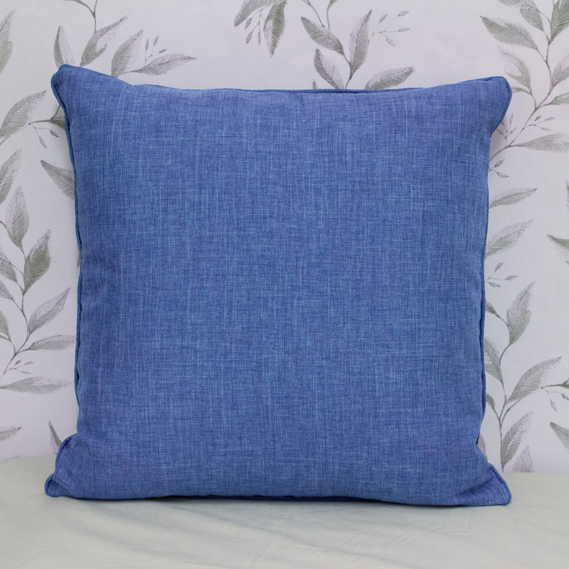 Square Cushion Cover, Denim