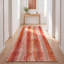Tapis Flint2 moderne à l'aquarelle abstraite orange, rouge et crème, lavable en machine, antidérapant, à poils courts, pour l'intérieur et l'extérieur, adapté aux animaux domestiques, idéal pour le salon, la chambre, la salle à manger, l'entrée, le corridor ou le bureau.-451317188