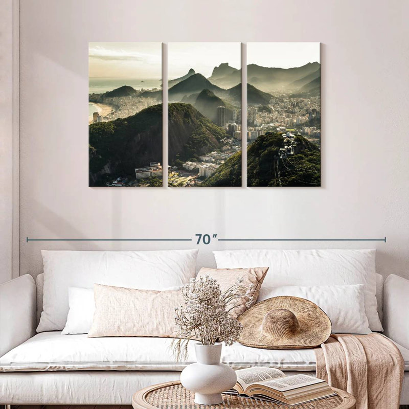 Sebbie Mountain Civilization, 28" H x 45" W