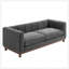 Causeuse-canapé moderne pour salon, appartement et petit espace avec sièges spacieux et revêtement en chenille durable-835908460