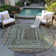 Machine Washable Indoor/Outdoor Xhevrie ACN1725 Olive Rug