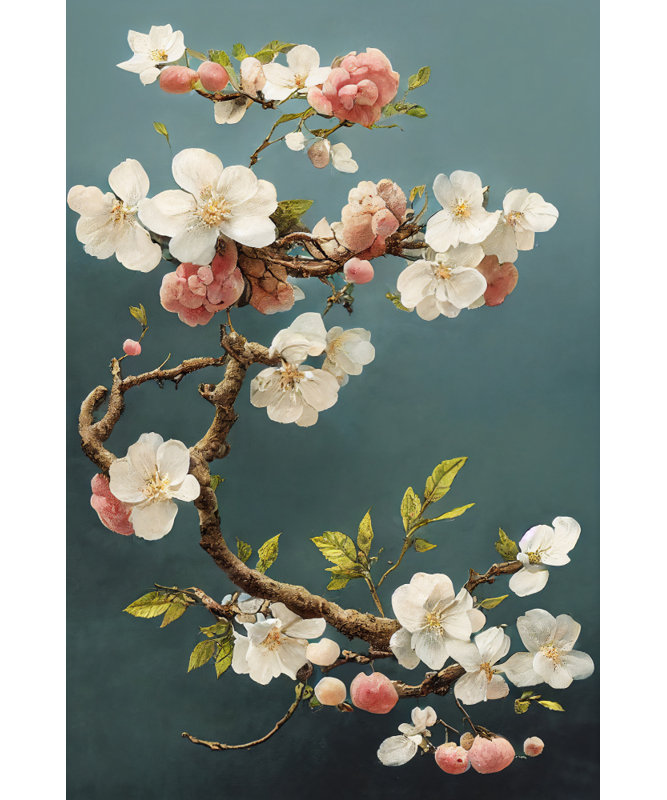 Cherry Blossoms, 60.96 cm H x 91.44 cm W
