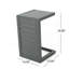Table en forme de C Cape Coral Alu - gris-762297477