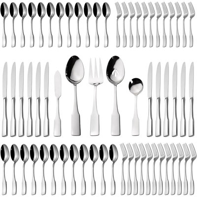 65 Pieces Of Silverware Tableware Set