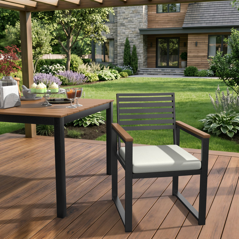 Sunbrella® Indoor/Outdoor Dining Chair Cushion, Canvas Natural Sunbrella® Canvas