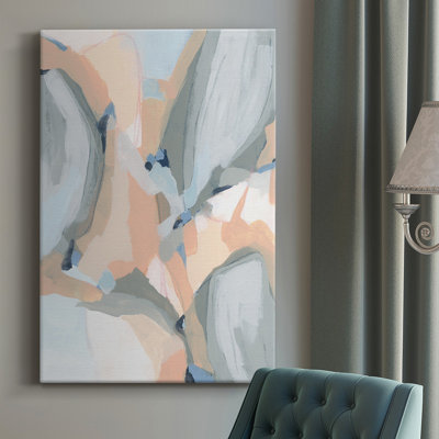 Pastel Cavern I - peinture sur toile tendue