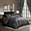 Elegant 7-Piece Comforter Set With Matching Curtains - Premium Jacquard Fabric Patchwork Bed In A Bag Bedding Set, Rich Colour With Intricate Chinese Floral Design, Machine Washable For All Seasons