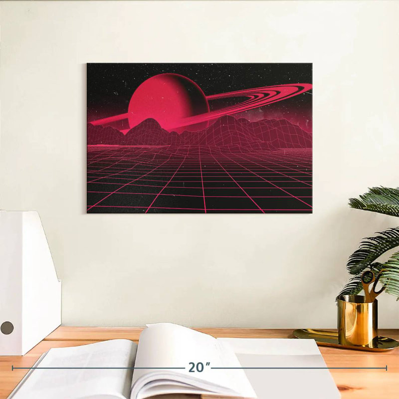 Kelan Digital Saturn Galaxy, 8" H x 12" W