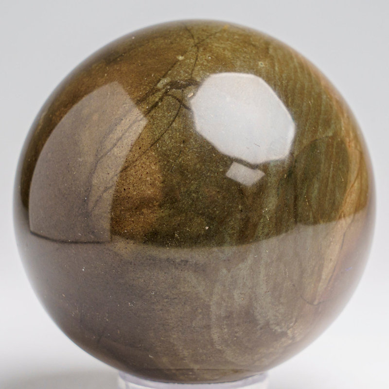 Sphère polychrome polie de Madagascar (2,5 po, 1,3 lb)