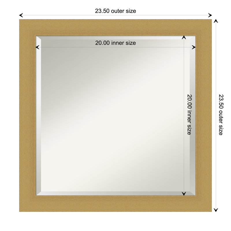 Keenan Flat Mirror, 23.5" x 23.5"