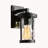 Modern 1-Light Black Outdoor Sconce Light  Cylinder Wall Sconce