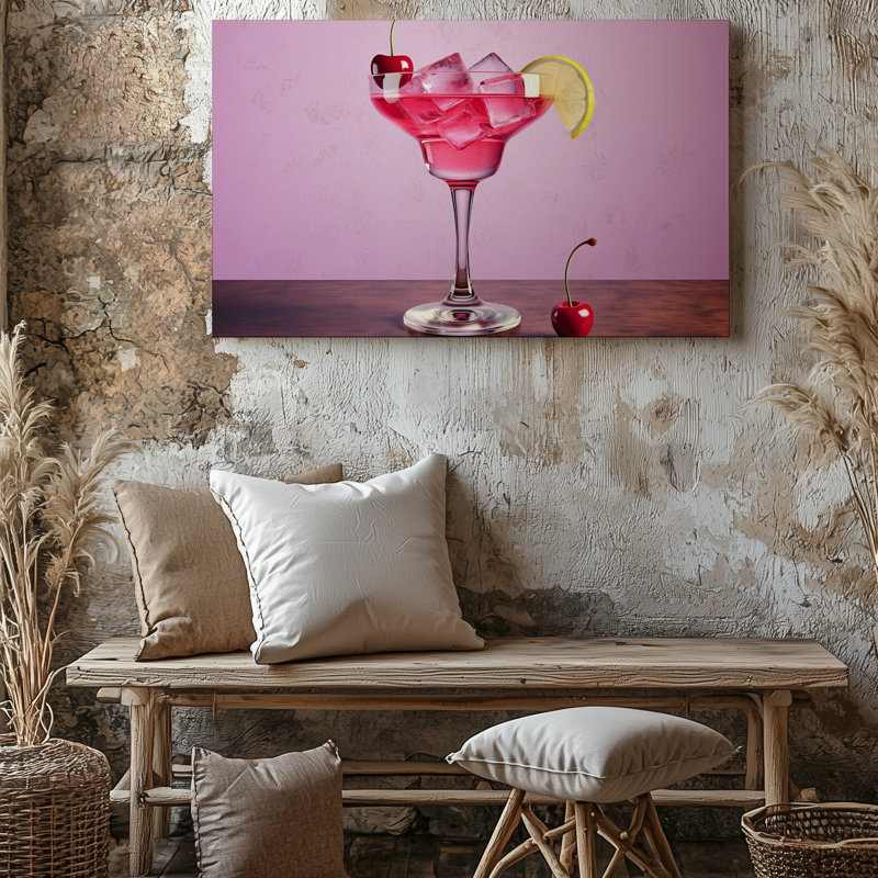 Toile, art mural en verre débordant de verre, H 30 po x l 40 po