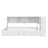 L- Shaped Metal Daybed with 5 Built-in Storage Cabinets, 2 Standard Plug Outlets and 2 USB ports, Pull out Trundle Bed Included-1113586476