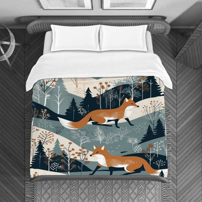 Housse de couette Fox Green