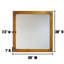 Miroir plat 30 po x 30 po