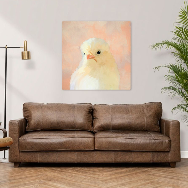 «This Little Chick», art fantaisiste contemporain, H 36 po x l 36 po