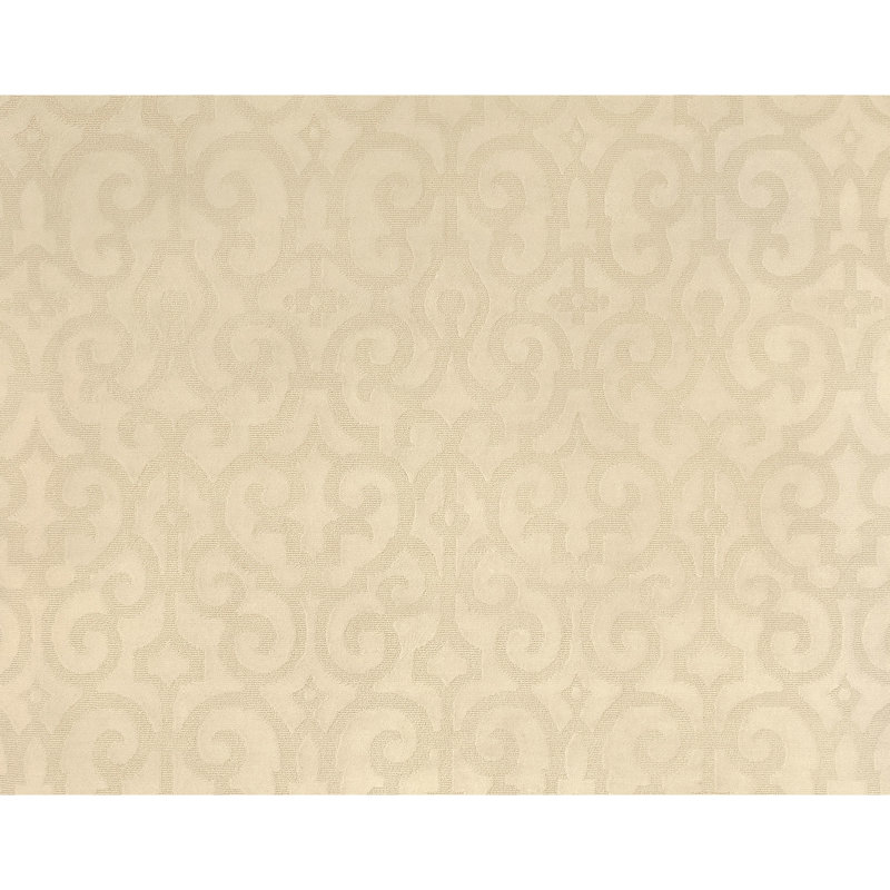 Damask Area Rug in Salt/Ivory, Rectangle 9' x 12'
