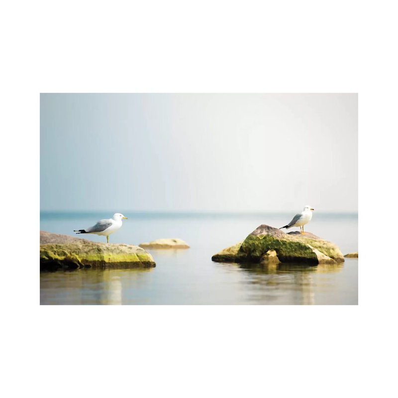 Seagull Waterscape Creative 1 Piece Wrapped Canvas Wall Art, 20.32 cm H x 30.48 cm W