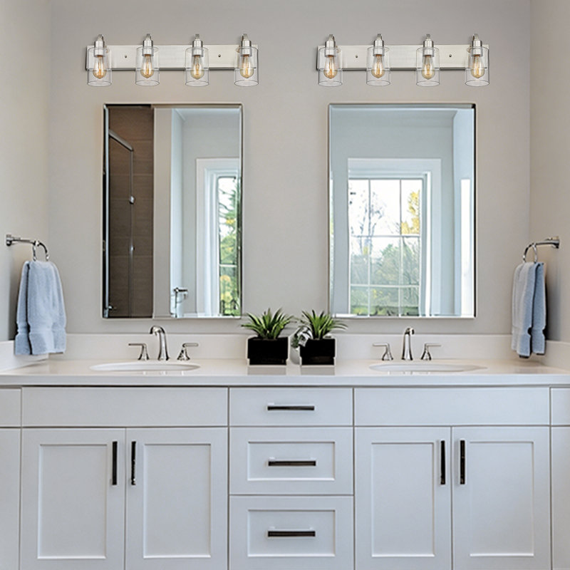 Éclairage pour meuble-lavabo Sornson, Nickel brossé, 4