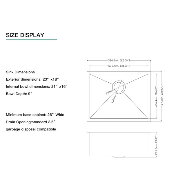 Dimensions du produit