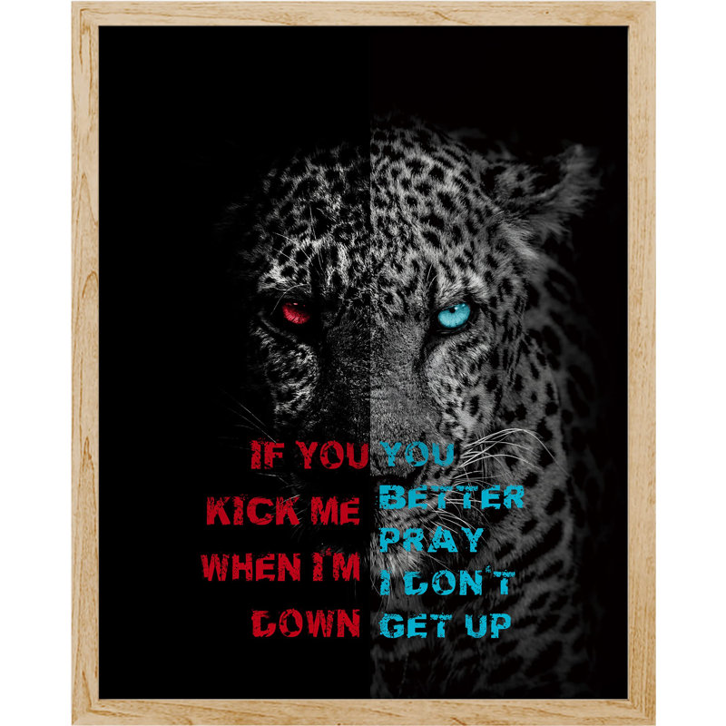 «I Am Not Down Easily» sur papier, Naturel, H 10 po x l 8 po