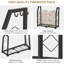 86.4cm W Metal Log Rack