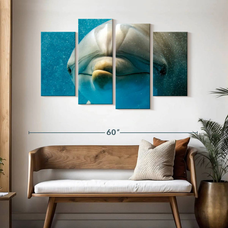 Brampt Nosy Dolphin, 32" H x 52" W