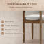 Chaise d'appoint rembourrée en bois massif-128932291