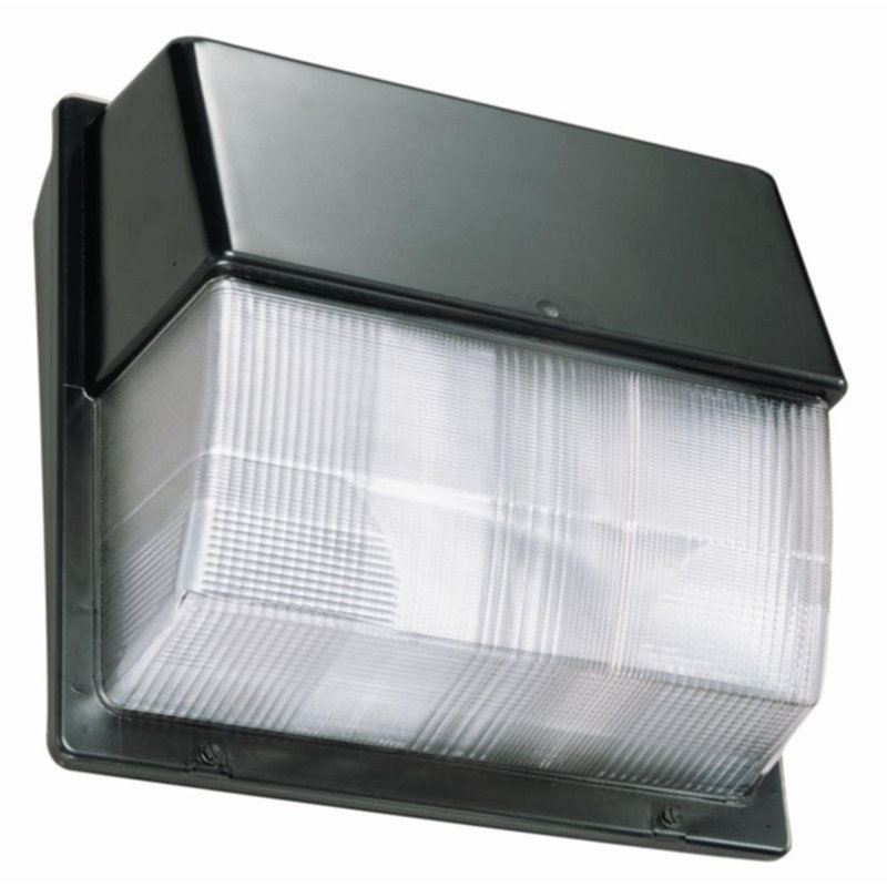 Modern Bronze LED Wall Sconce with Clear Polycarbonate Shade