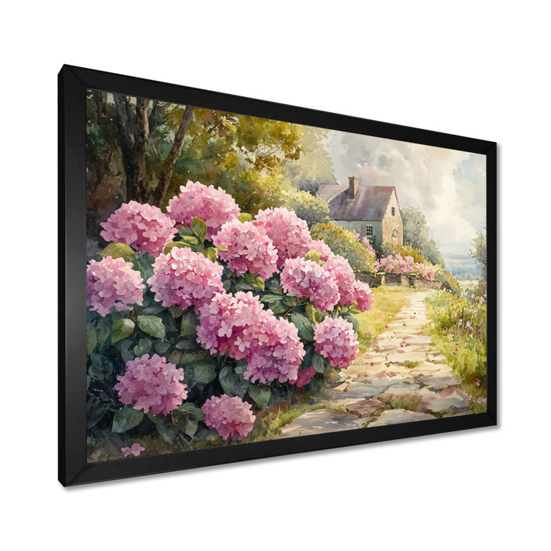 Dobromir - Floral Wall Art, Reproduction encadrée d'une seule photo, Noir, noir, noir, noir, H 12 po x l 20 po