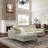 Ladonnia Gray Genuine Leather Sectional, L-Shaped Sofa with Adjustable Headrests,Leather Sofa with Left Hand Facing Chaise - Modern Classic Style-679581649-679677571