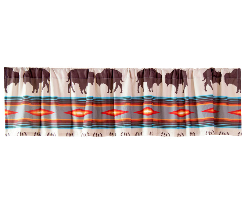 Striped Ruffled Window Valance