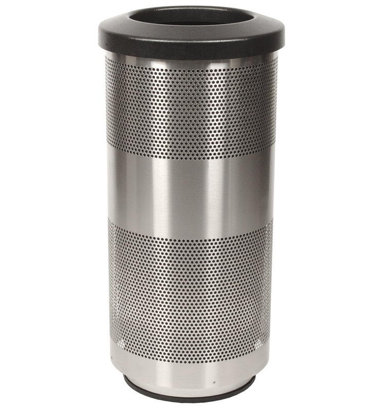Poubelle 20 gallons Stadium Series Perforated Metal