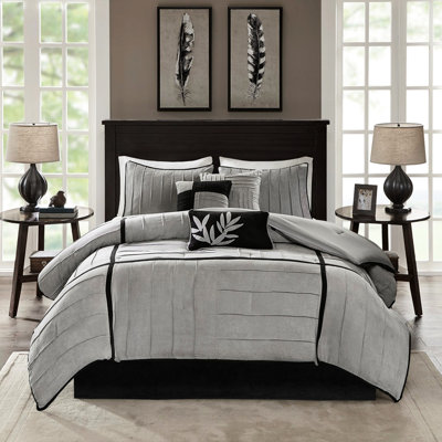 7 Piece Comforter For Faux Suede - Modern And Comfortable Design Bedding
