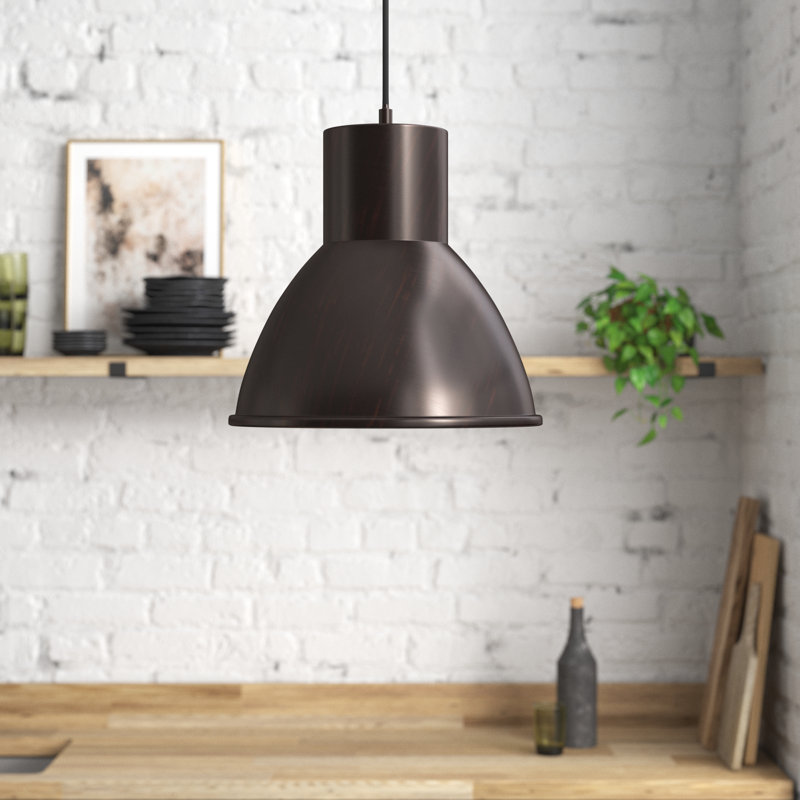 Division Street One Light Pendant from Generation Lighting , Stardust, 100W A19 Medium Bulb