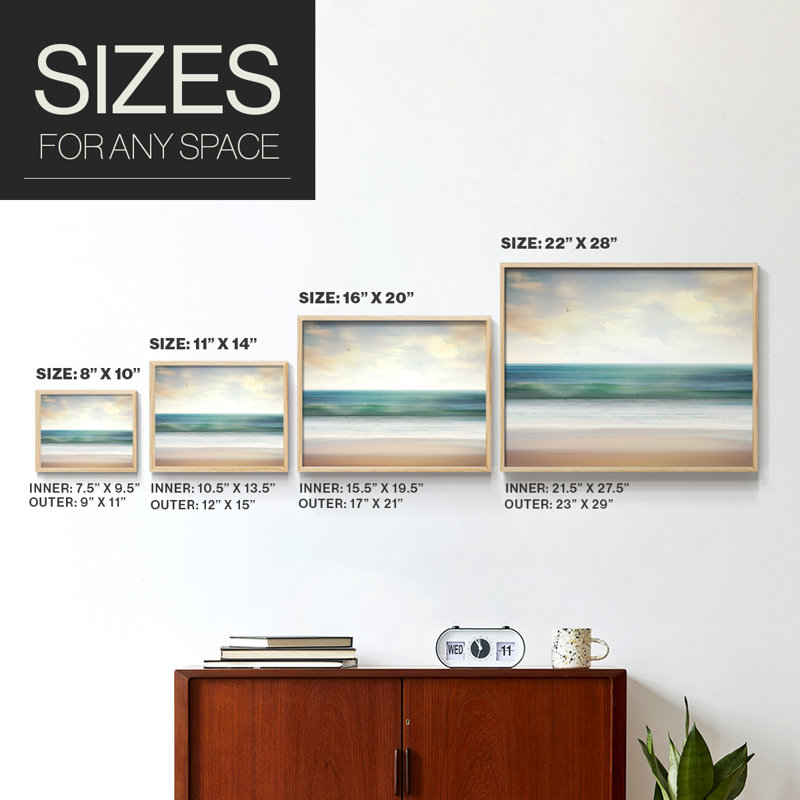 Pacific Coast - Reproduction encadrée - Restickable, Naturel, H 22 po x l 28 po