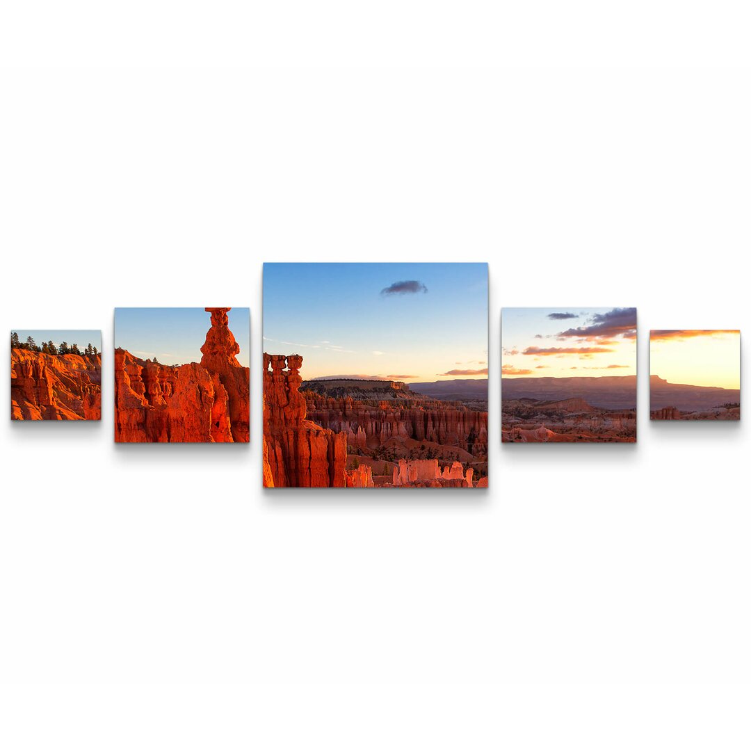 5-tlg. Leinwandbilder-Set Bryce Canyon National Park in Utah